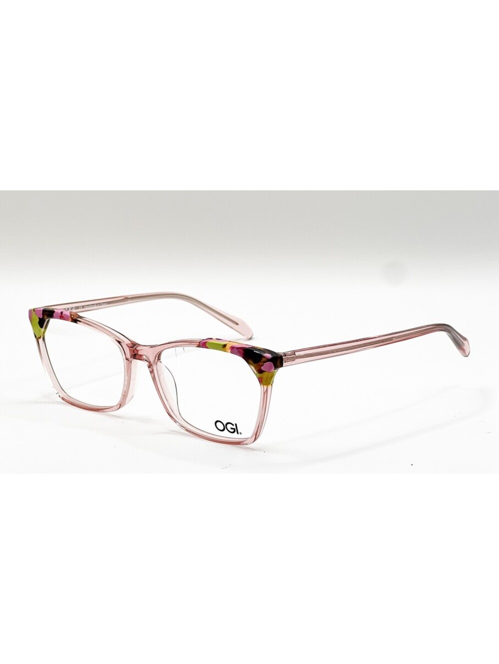 Ogi Beach Bash Pink Peony Rectangle Authentic Eyeglass Frames 51-15-132